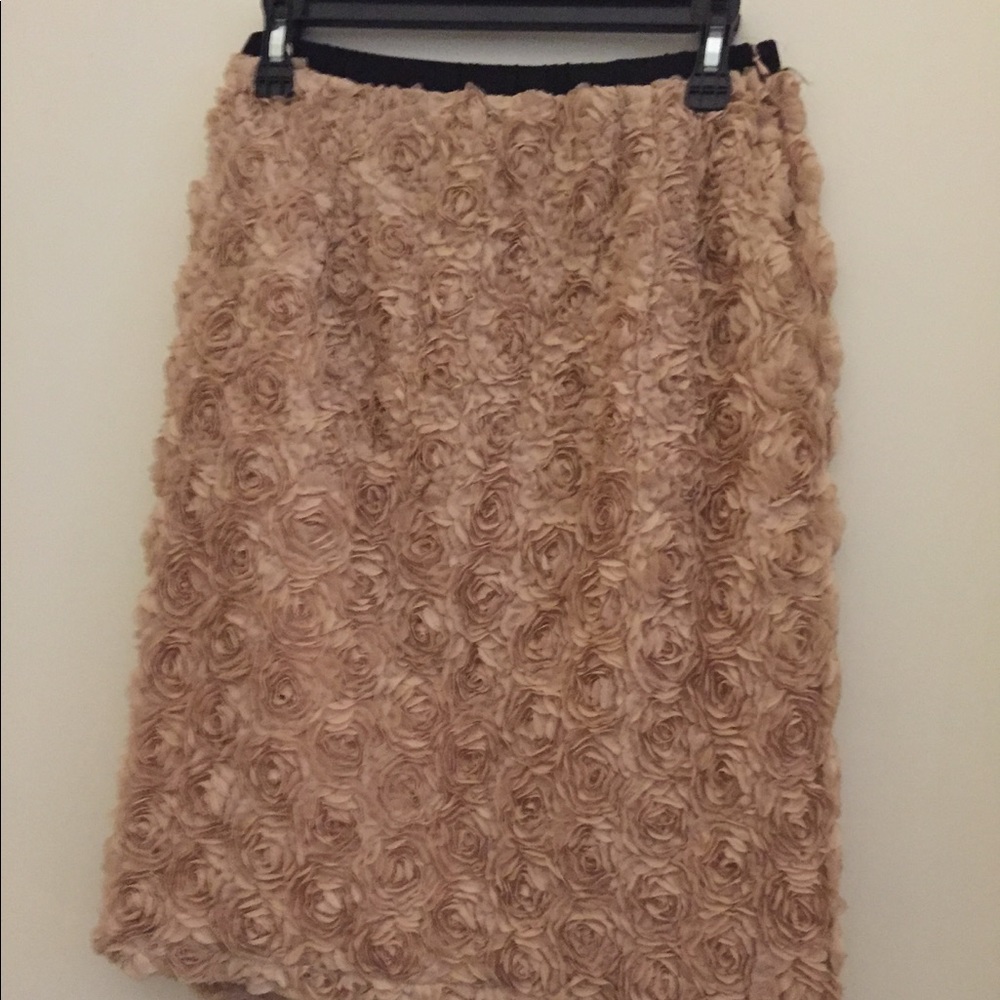 Pink Martini Tan Flowered Skirt